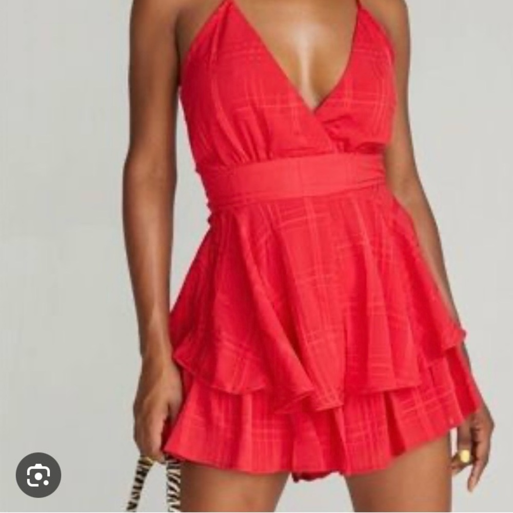 Princess Polly red romper
